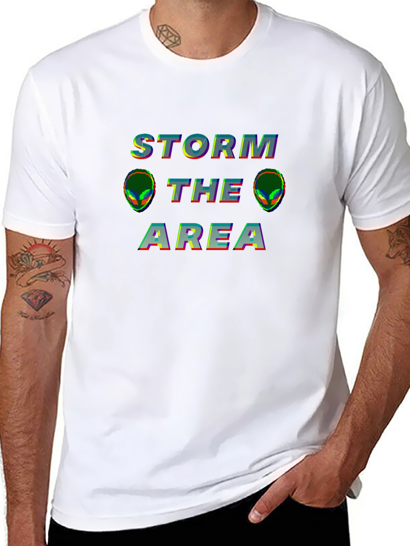 Storm The Area Alien Graphic Tee