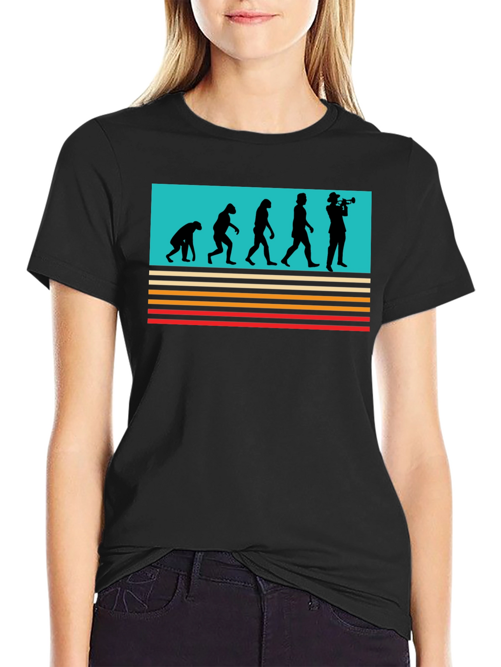 Evolution Trumpet T-Shirt - Black