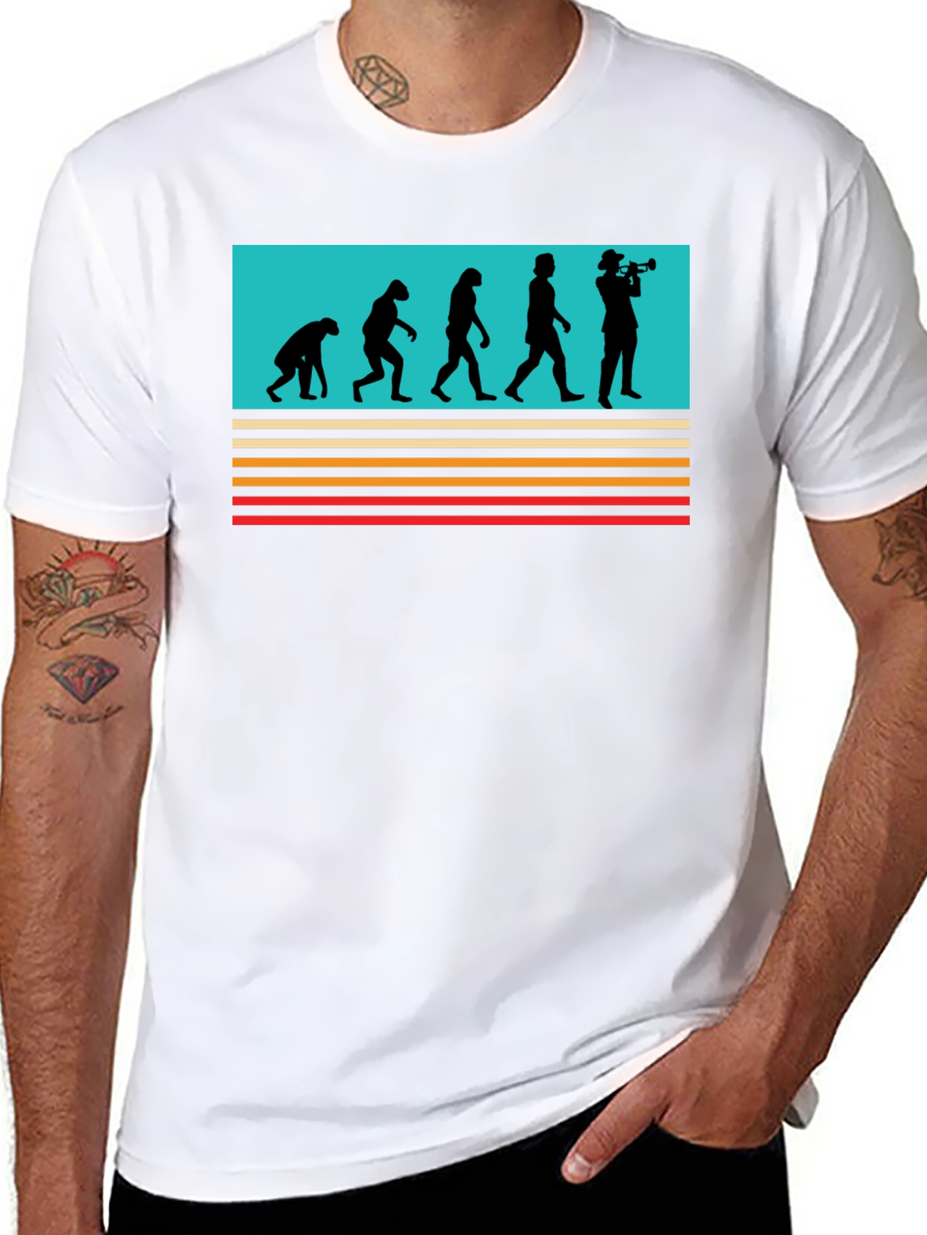 Evolution Trumpet T-Shirt - Black