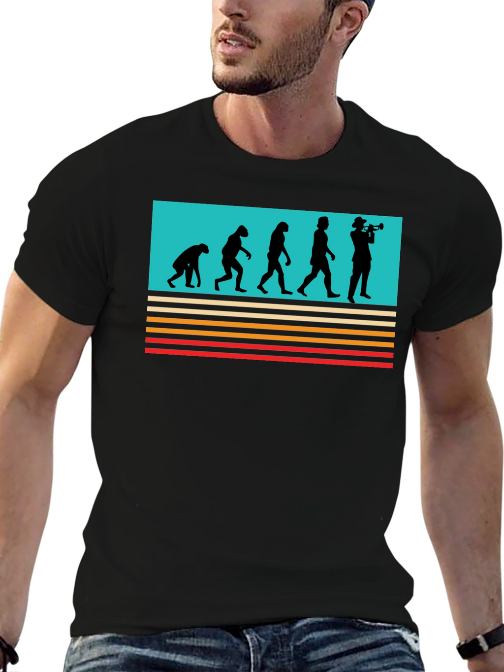 Evolution Trumpet T-Shirt - Black