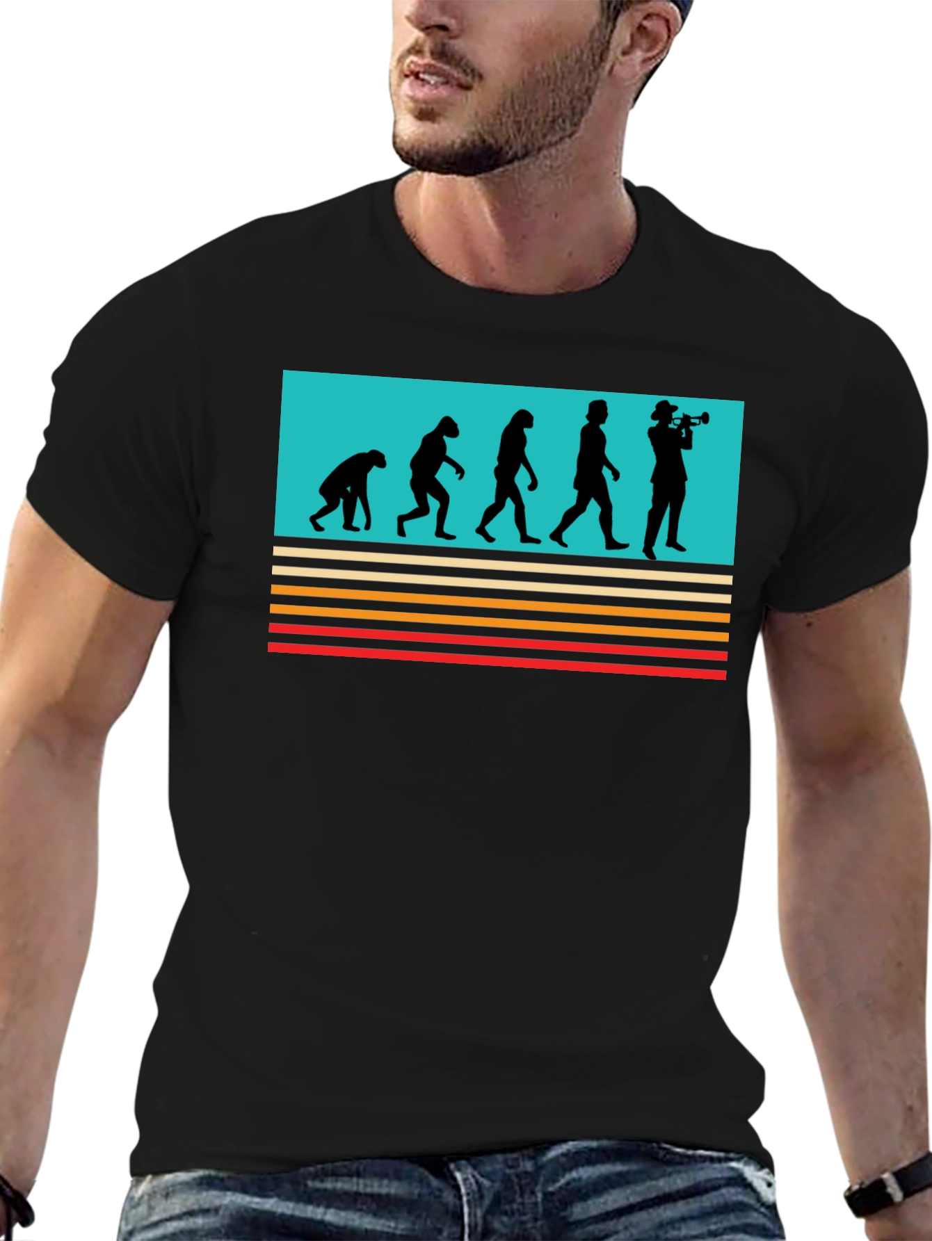 Evolution Trumpet T-Shirt - Black