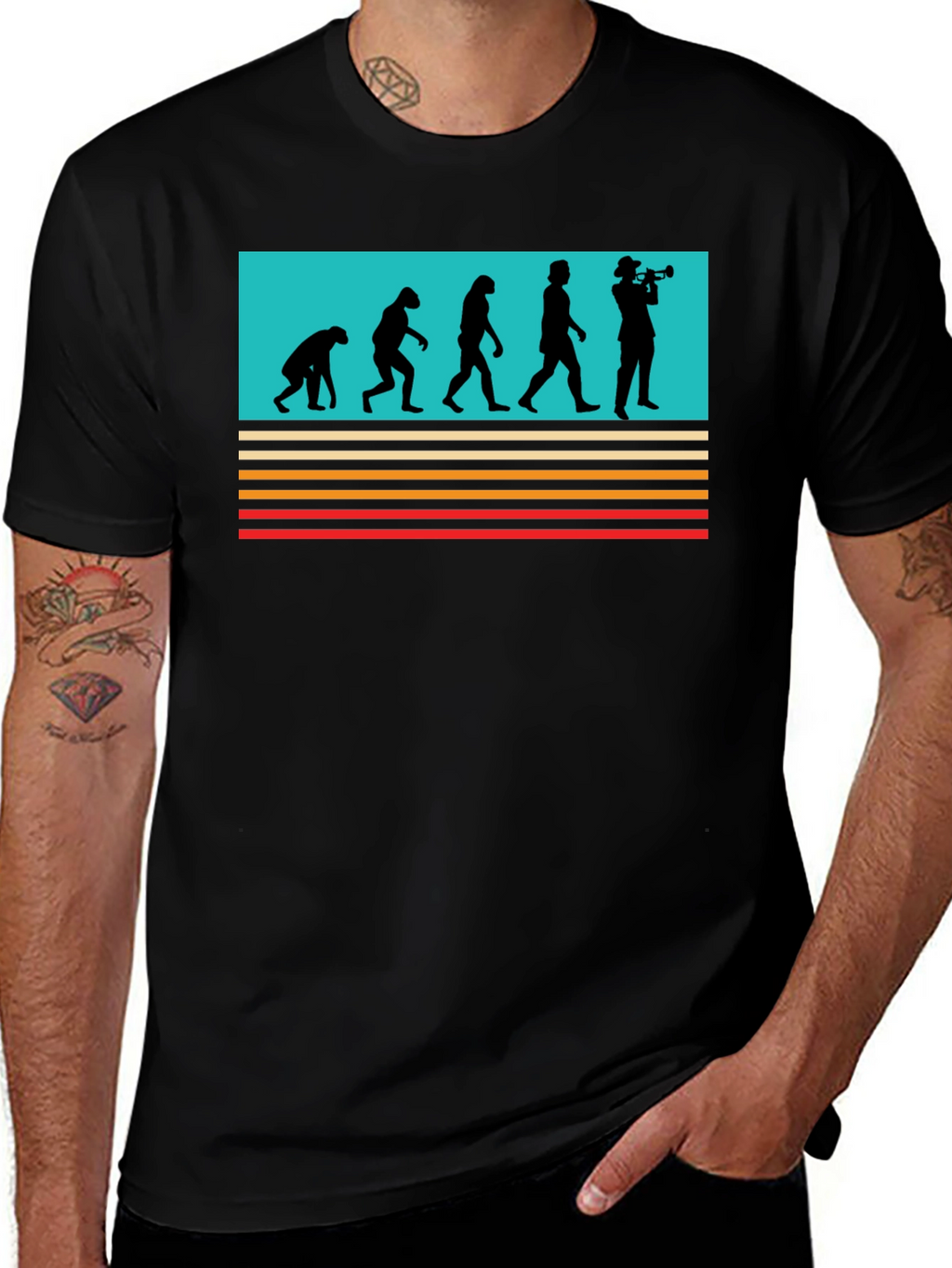 Evolution Trumpet T-Shirt - Black