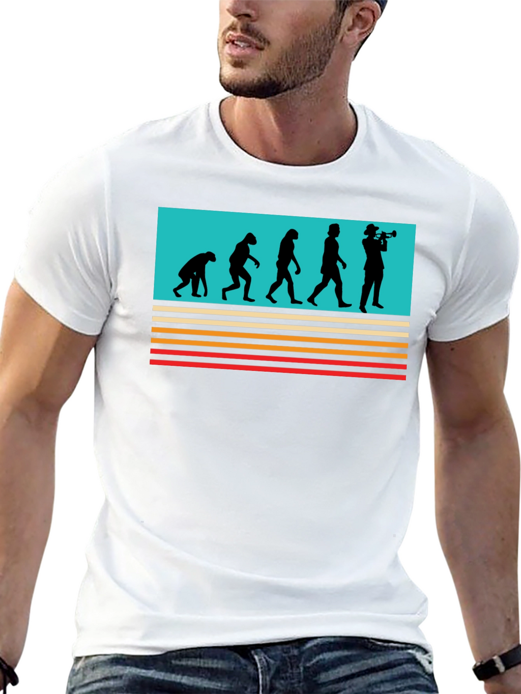 Evolution Trumpet T-Shirt - Black
