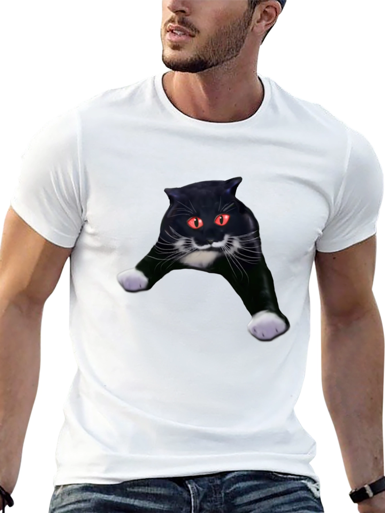 Black Cat Graphic Tee