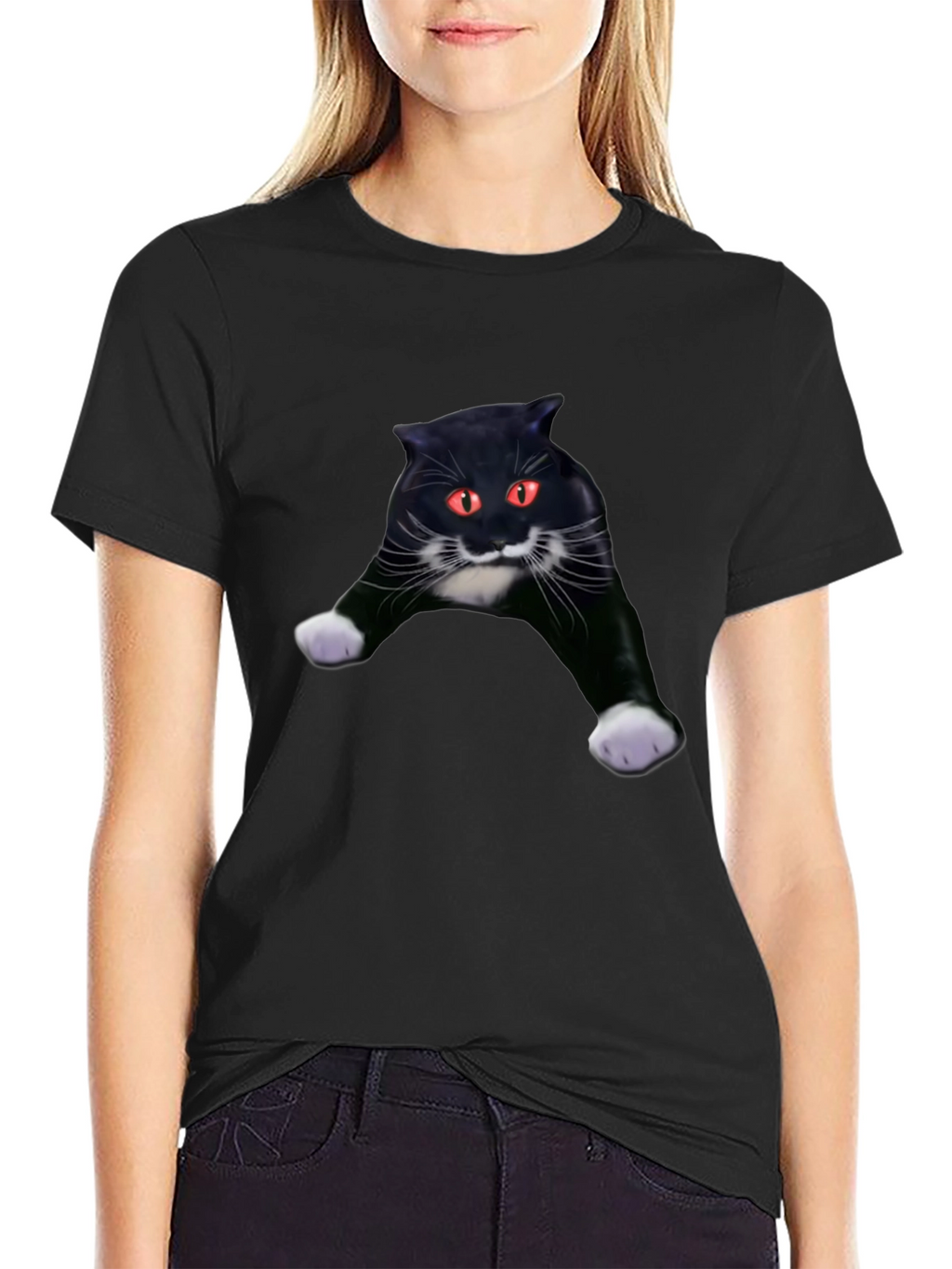 Black Cat Graphic Tee