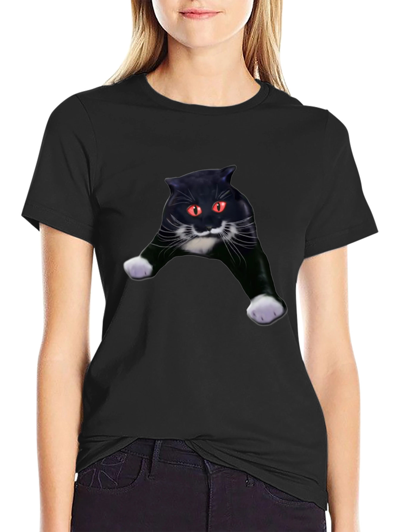 Black Cat Graphic Tee