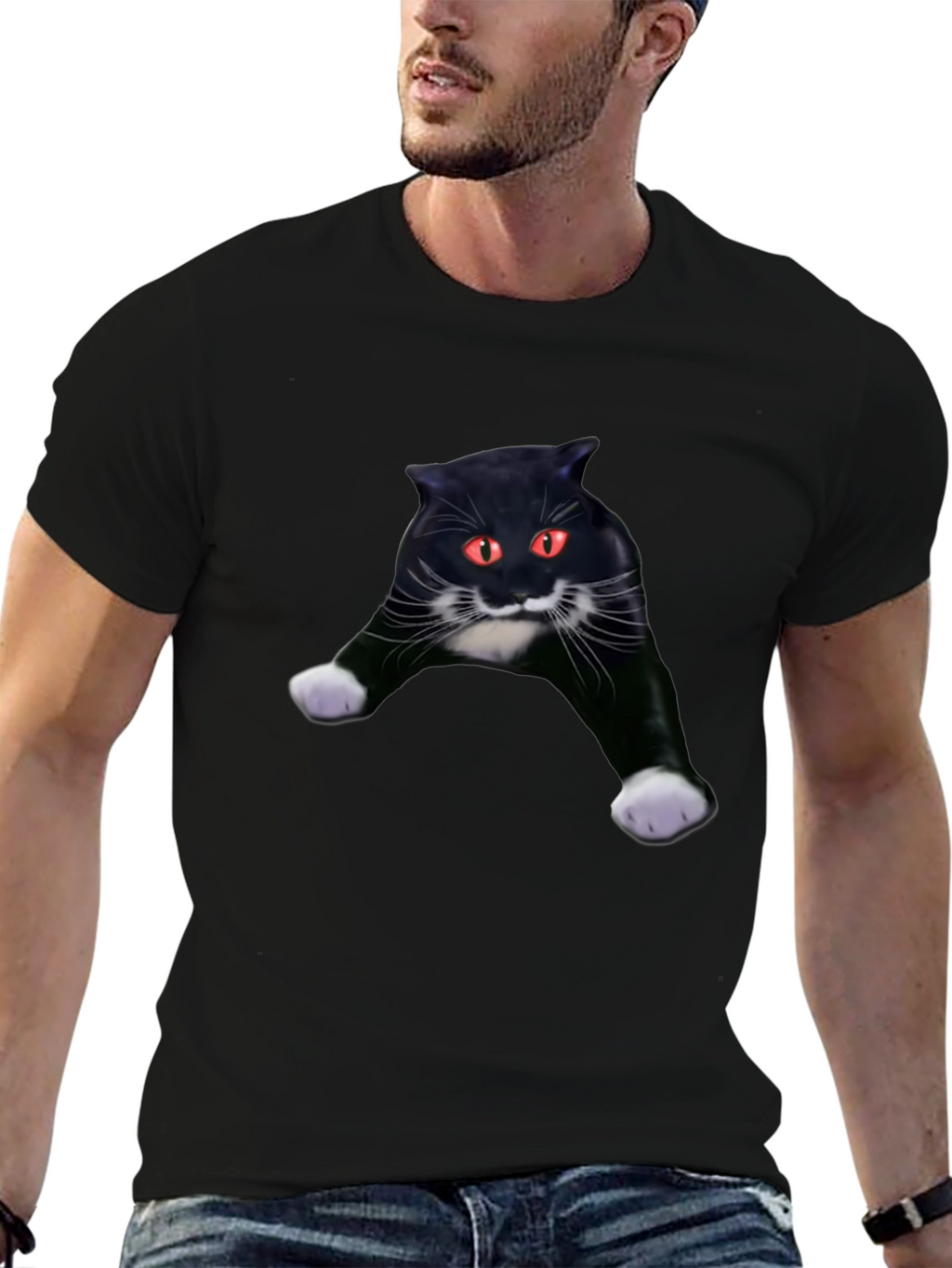 Black Cat Graphic Tee