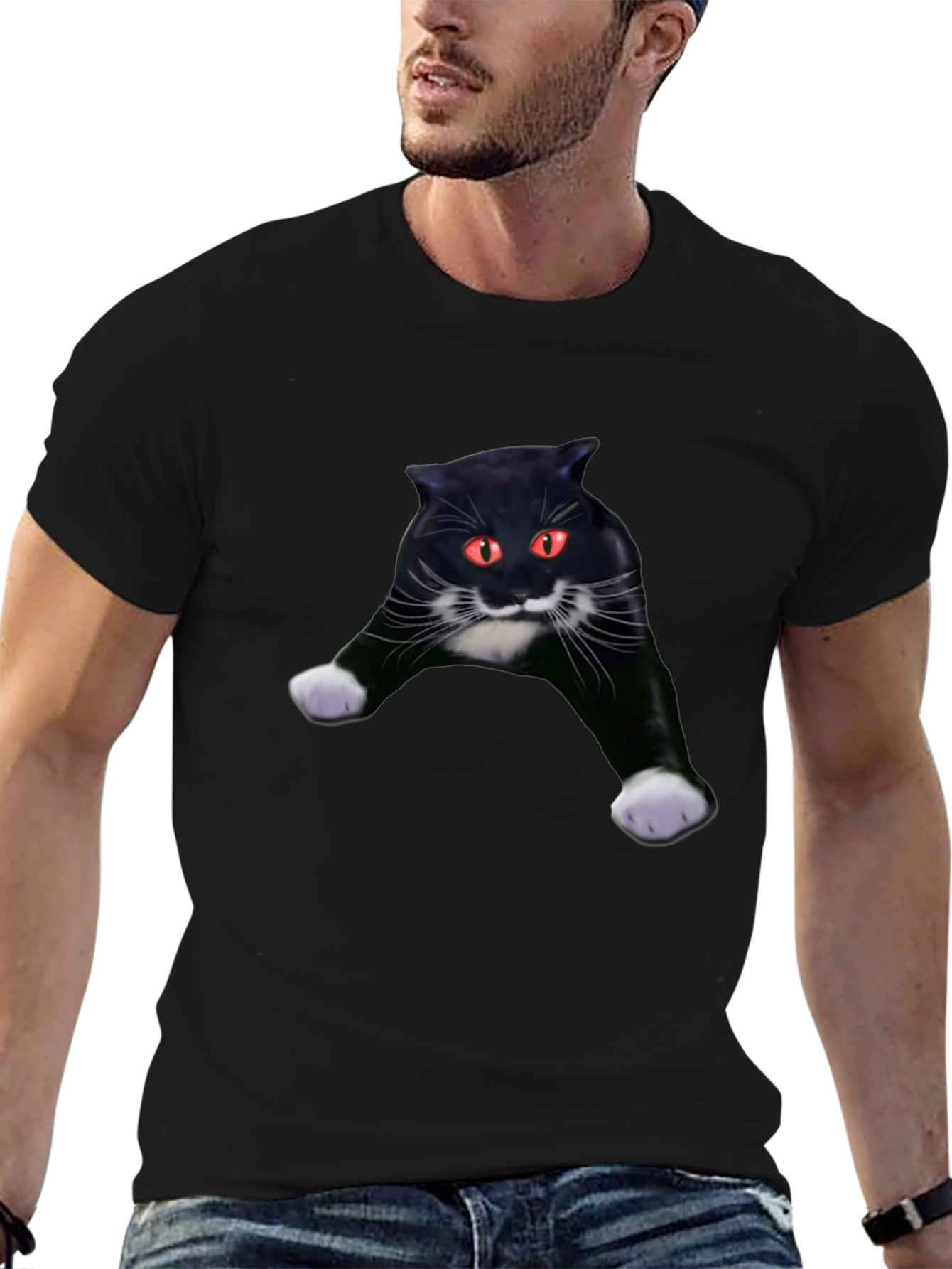 Black Cat Graphic Tee