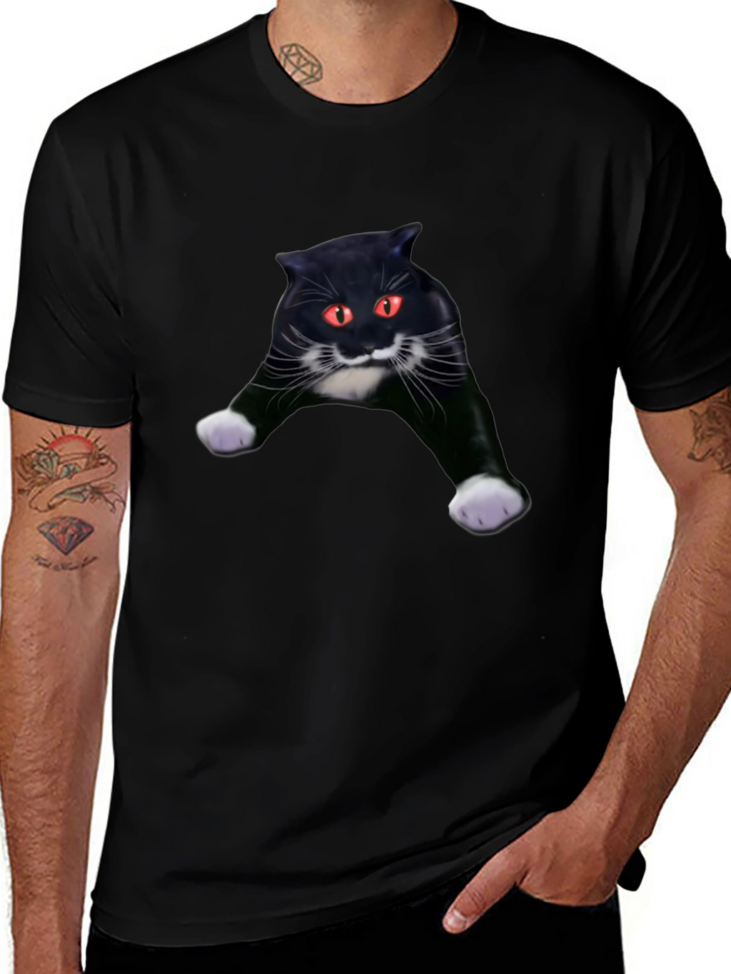 Black Cat Graphic Tee