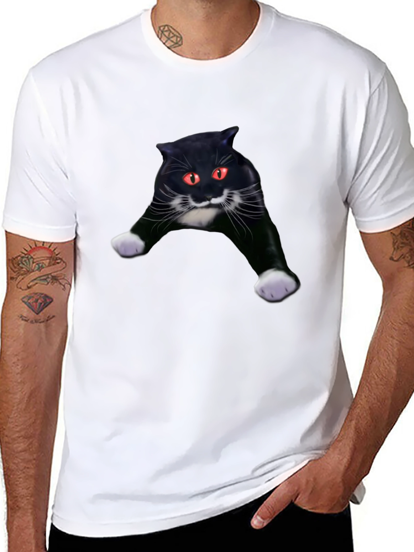 Black Cat Graphic Tee