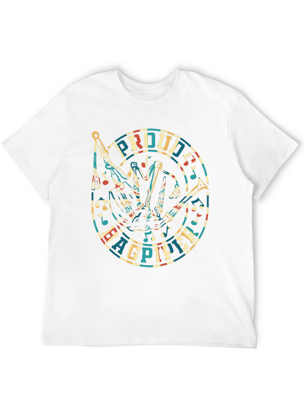 Proud Bagpiper T-Shirt - Unique Music Design