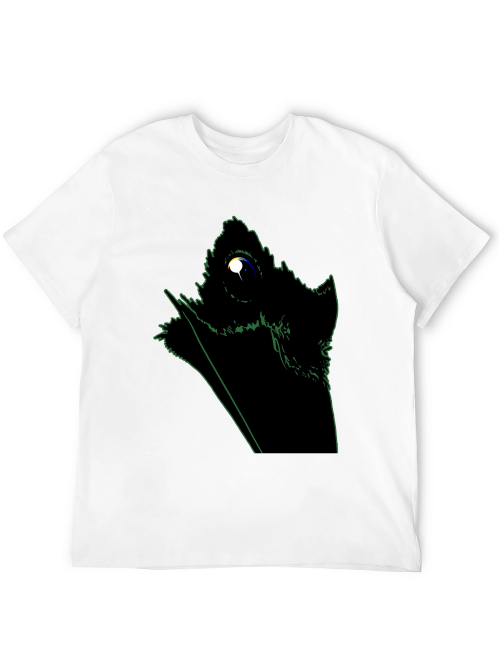 Abstract Raven Graphic Black T-Shirt
