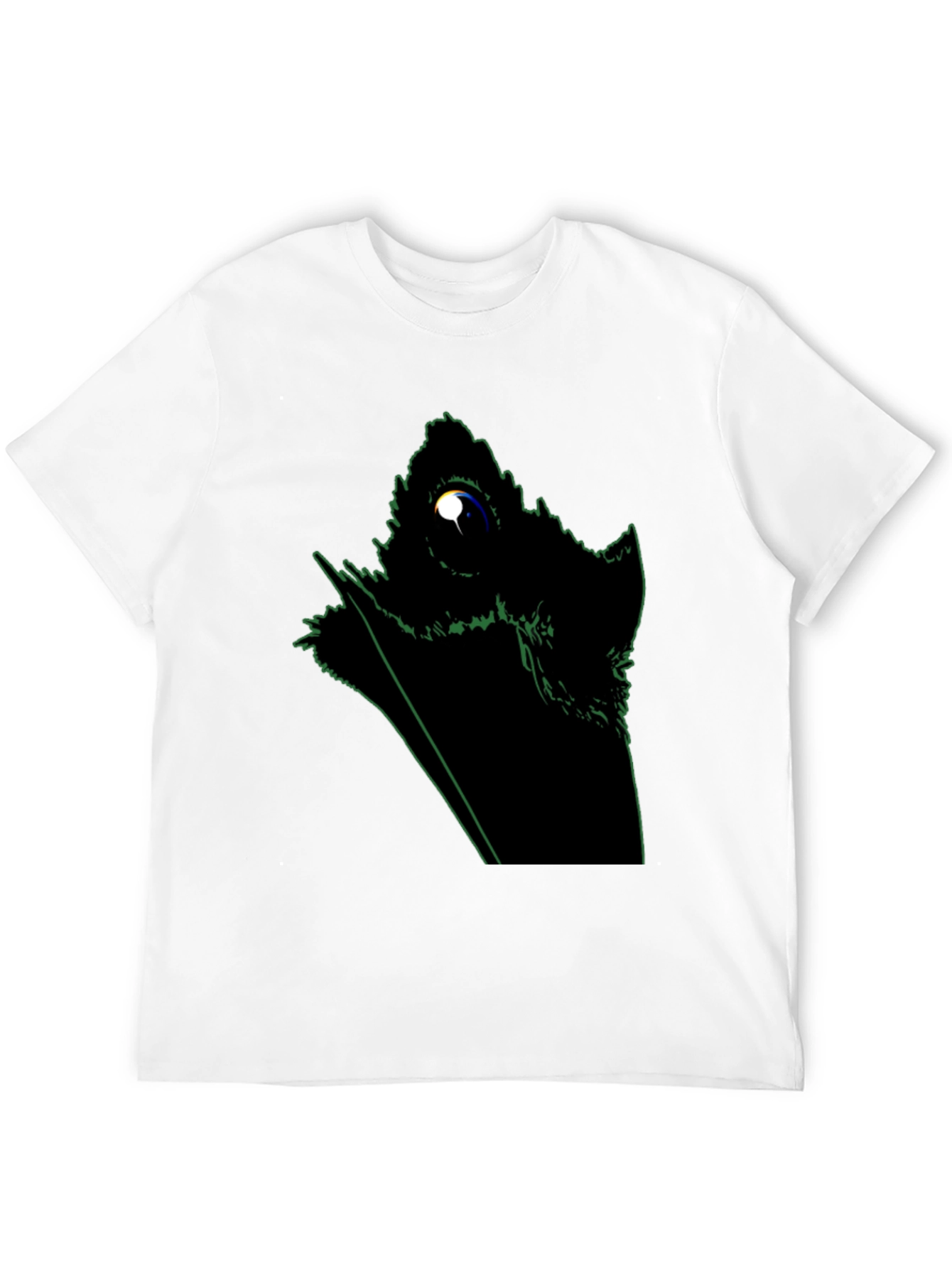 Abstract Raven Graphic Black T-Shirt
