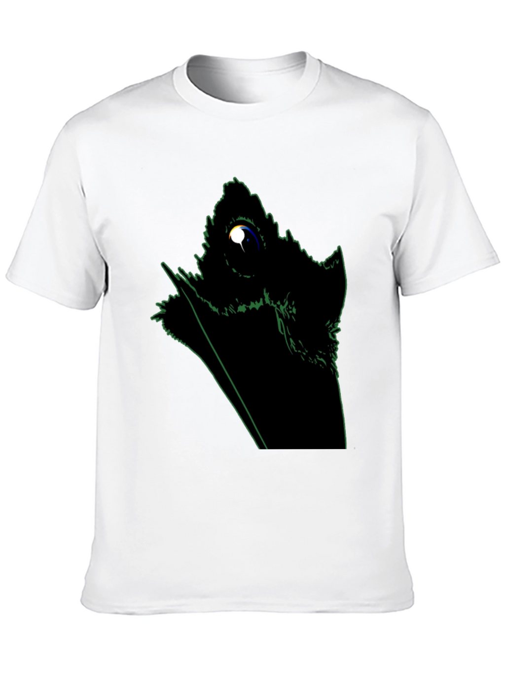 Abstract Raven Graphic Black T-Shirt