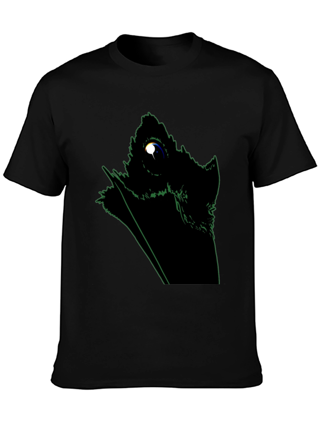 Abstract Raven Graphic Black T-Shirt