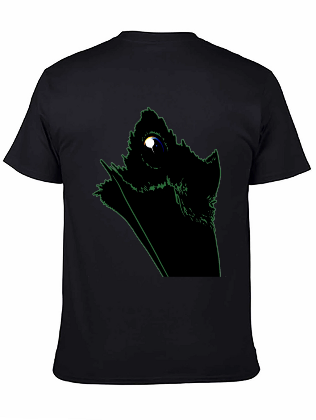 Abstract Raven Graphic Black T-Shirt
