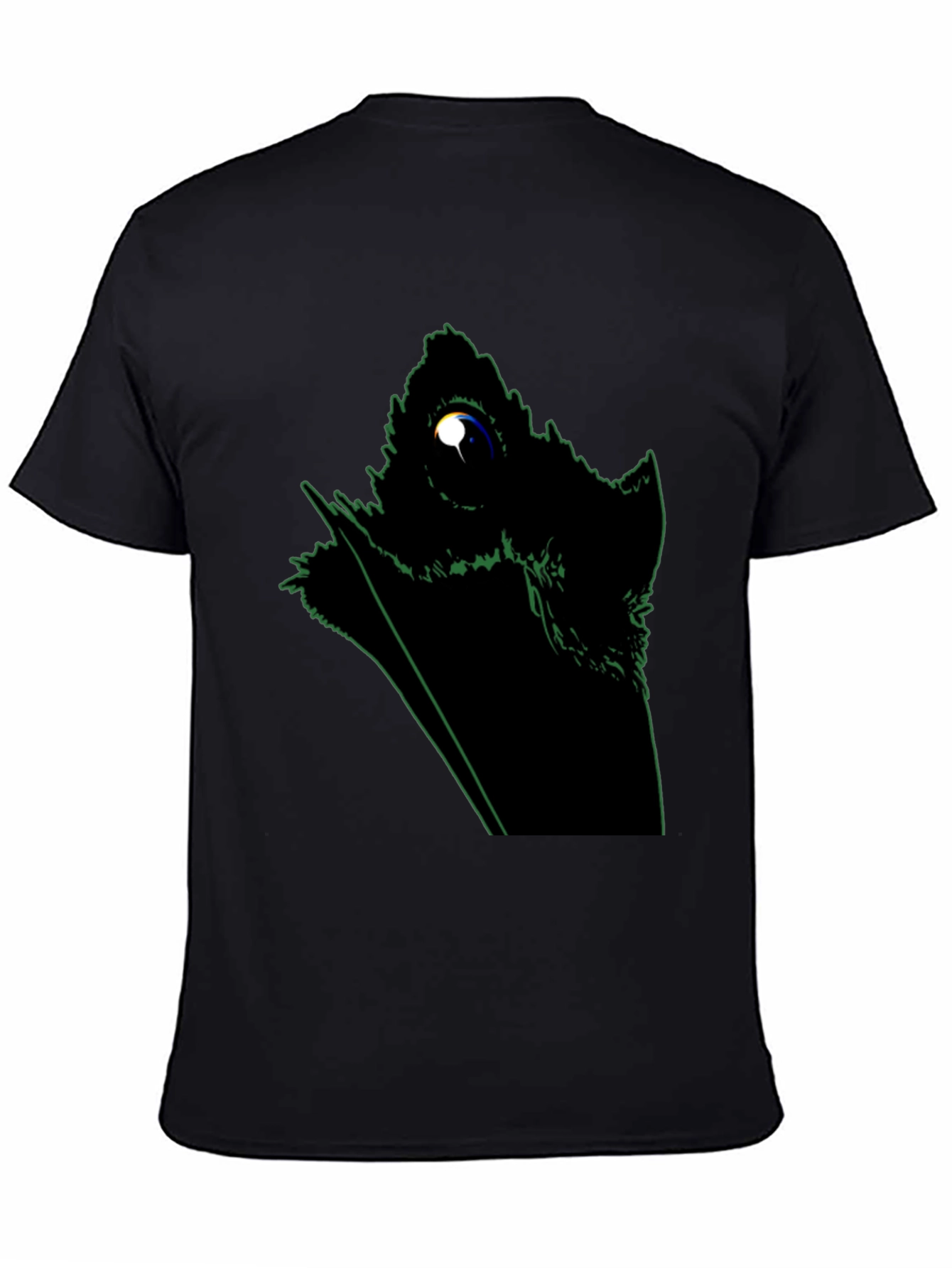 Abstract Raven Graphic Black T-Shirt