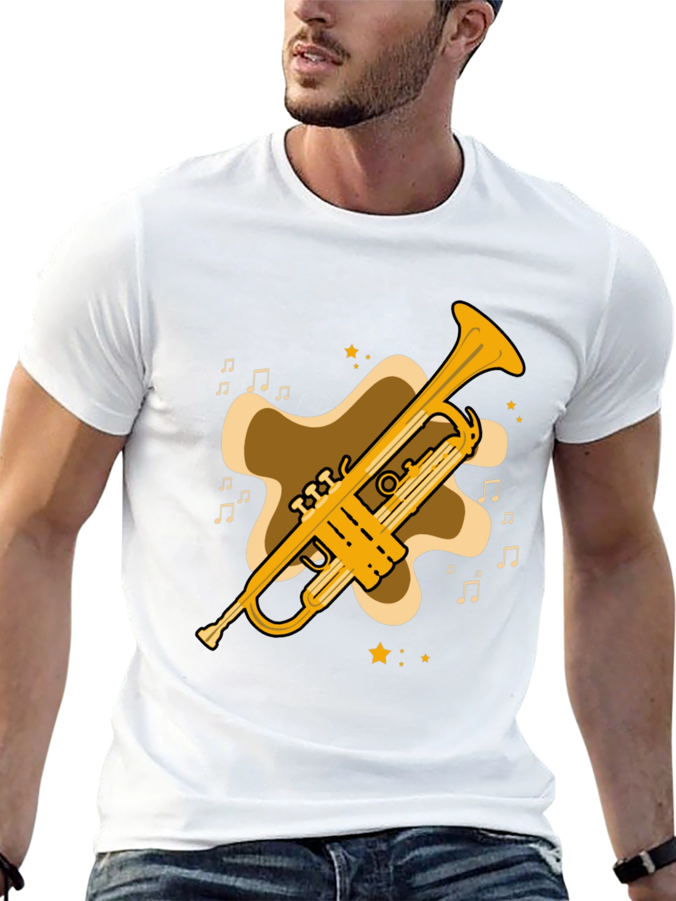 Trumpet Graphic T-Shirt - Musical Instrument Tee