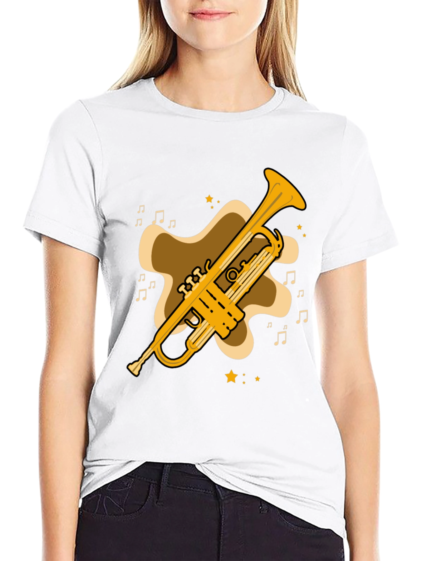 Trumpet Graphic T-Shirt - Musical Instrument Tee
