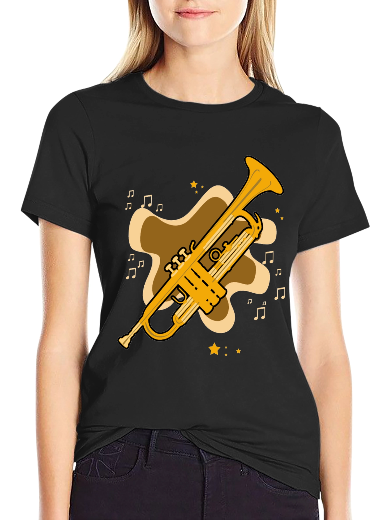 Trumpet Graphic T-Shirt - Musical Instrument Tee