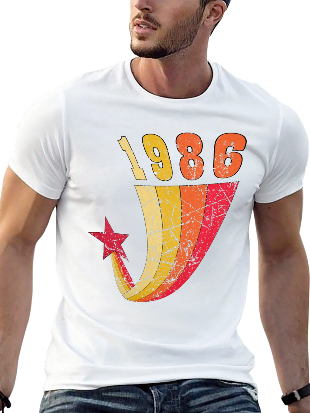 Retro 1986 Graphic Tee - Classic Birthday Gift Shirt