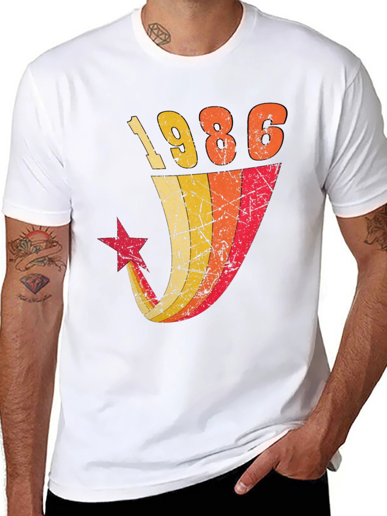 Retro 1986 Graphic Tee - Classic Birthday Gift Shirt