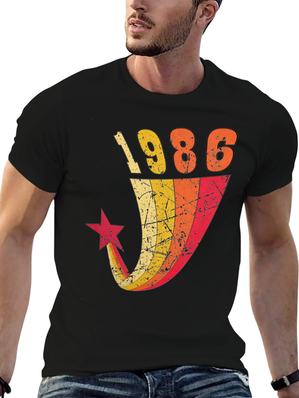 Retro 1986 Graphic Tee - Classic Birthday Gift Shirt
