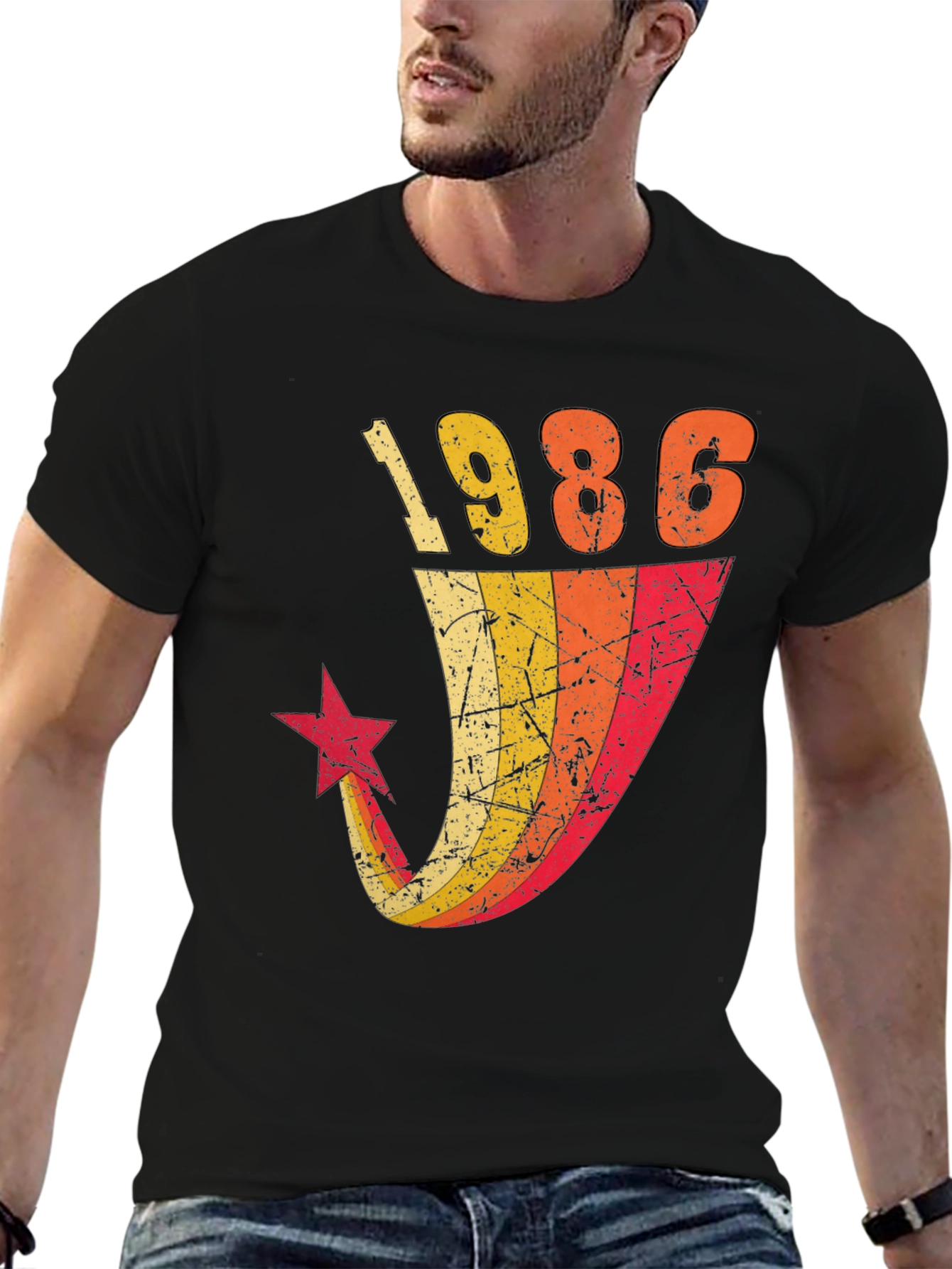 Retro 1986 Graphic Tee - Classic Birthday Gift Shirt