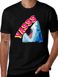 Yasss Shark Graphic Tee - Trendy & Fun