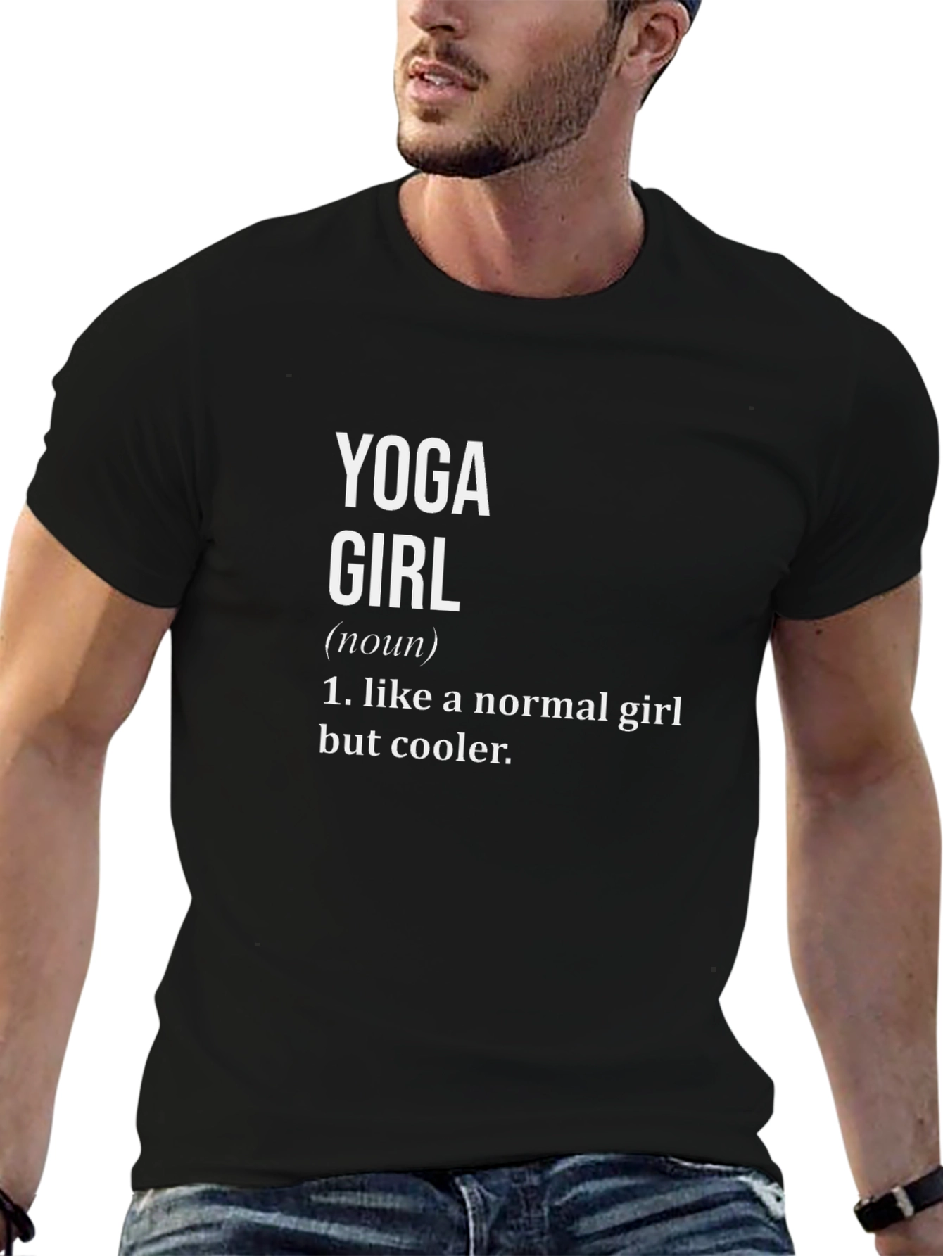 Yoga Girl Definition Black T-Shirt