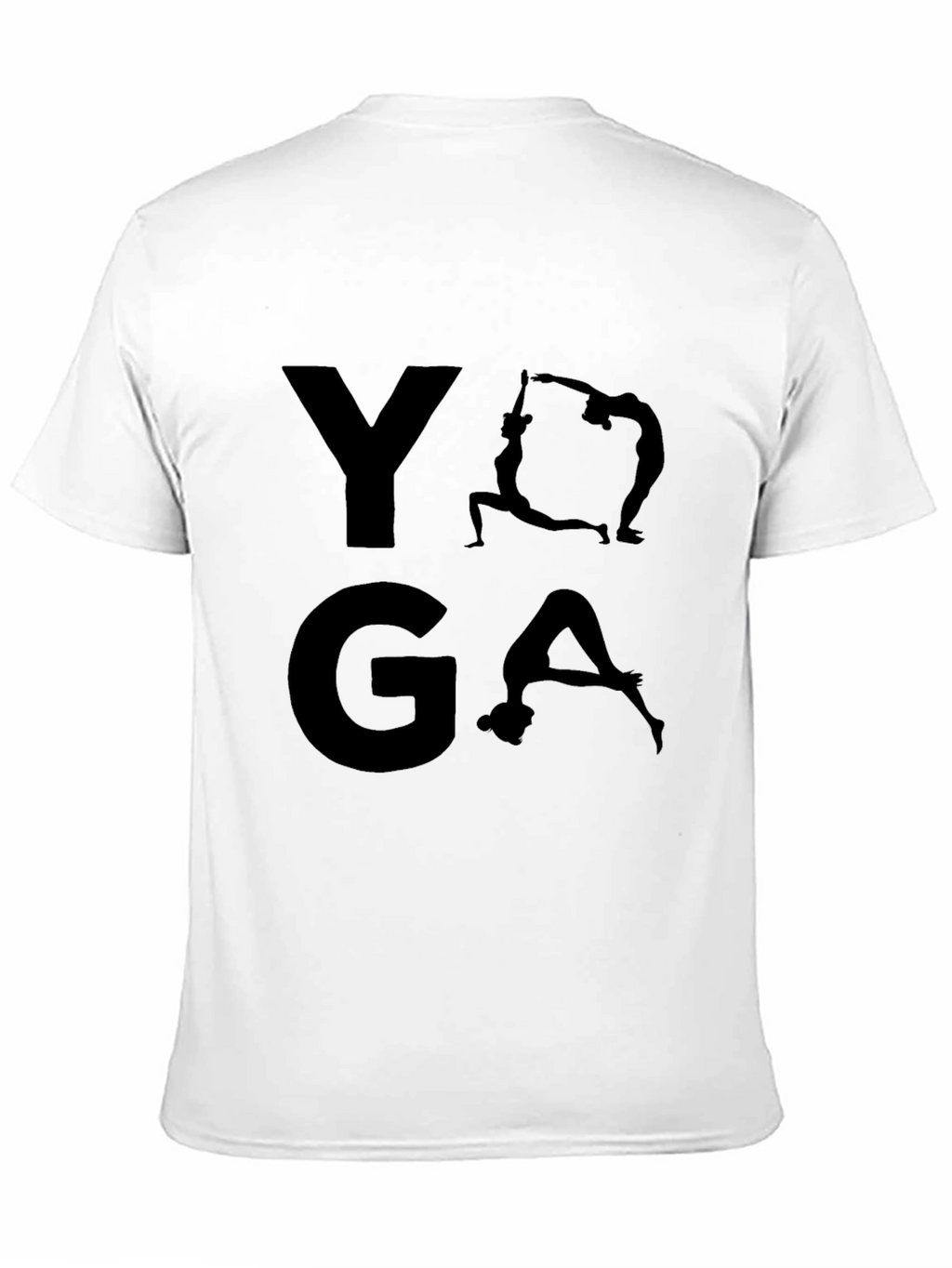Yoga Graphic Print Mens Black T-Shirt