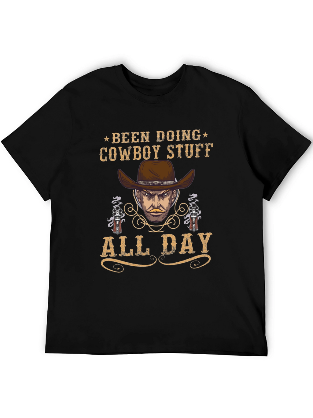 Cowboy Stuff All Day Black T-Shirt