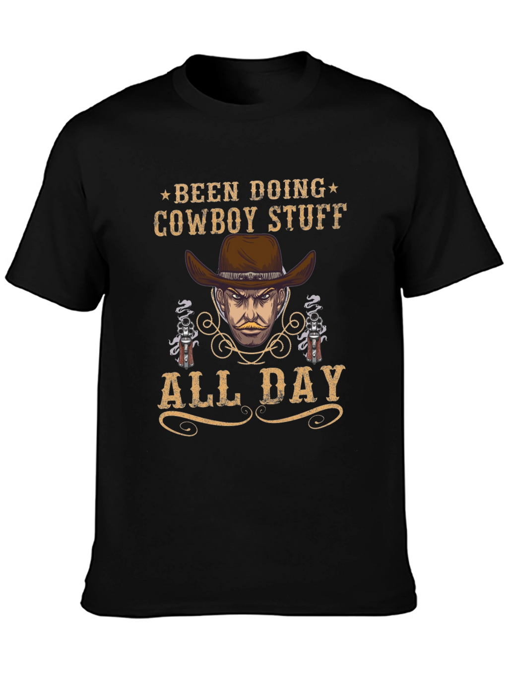 Cowboy Stuff All Day Black T-Shirt
