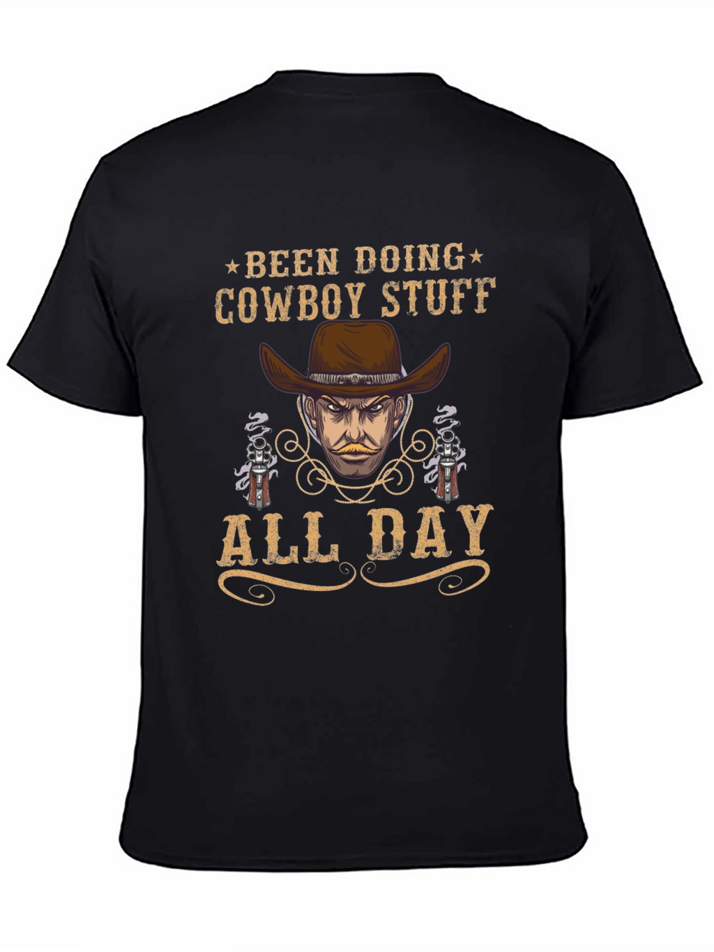 Cowboy Stuff All Day Black T-Shirt