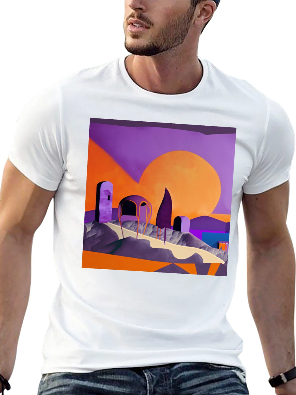Abstract Landscape Graphic Tee