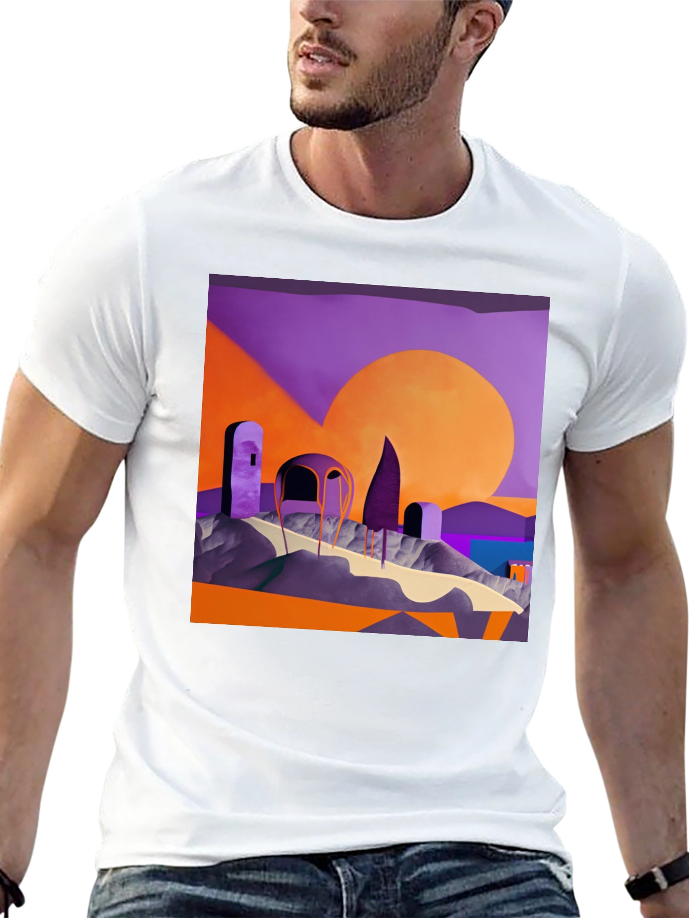 Abstract Landscape Graphic Tee
