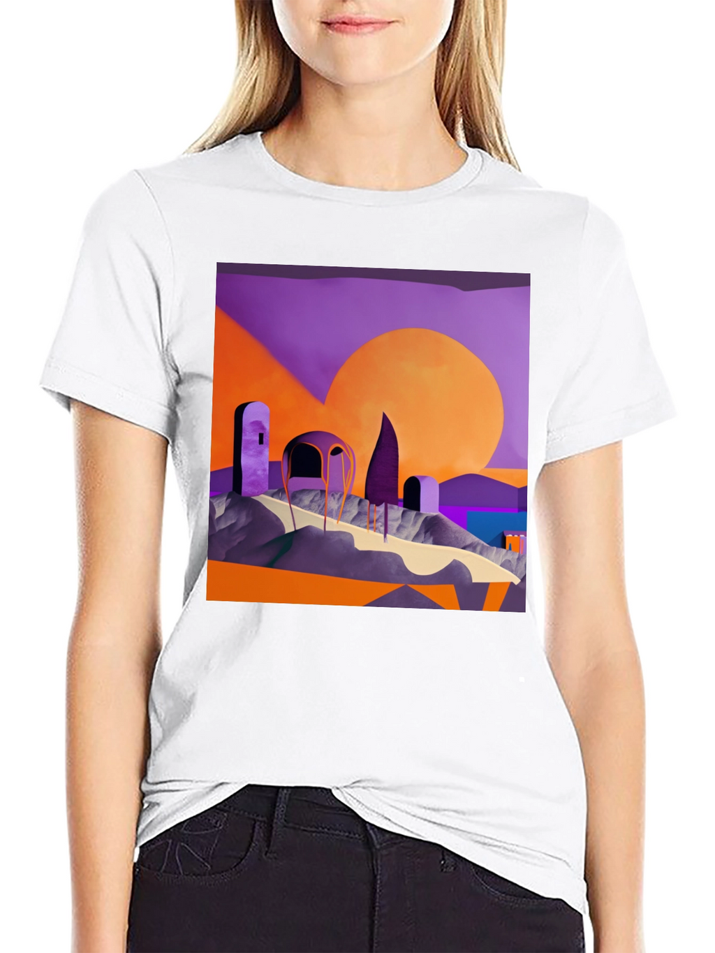 Abstract Landscape Graphic Tee