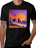 Abstract Landscape Graphic Tee
