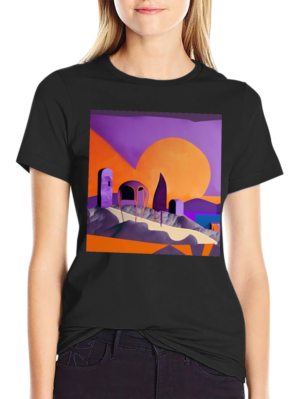 Abstract Landscape Graphic Tee