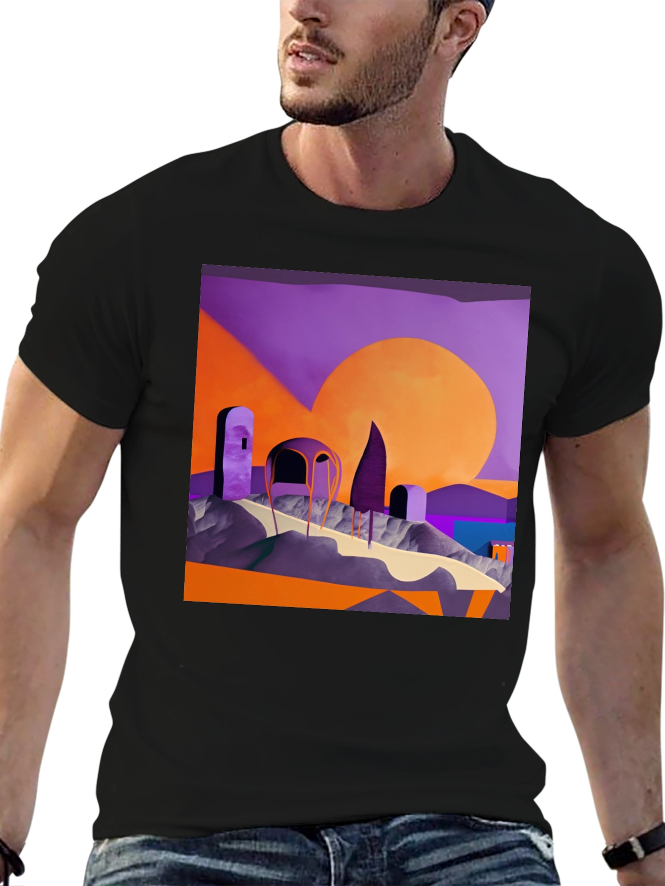 Abstract Landscape Graphic Tee
