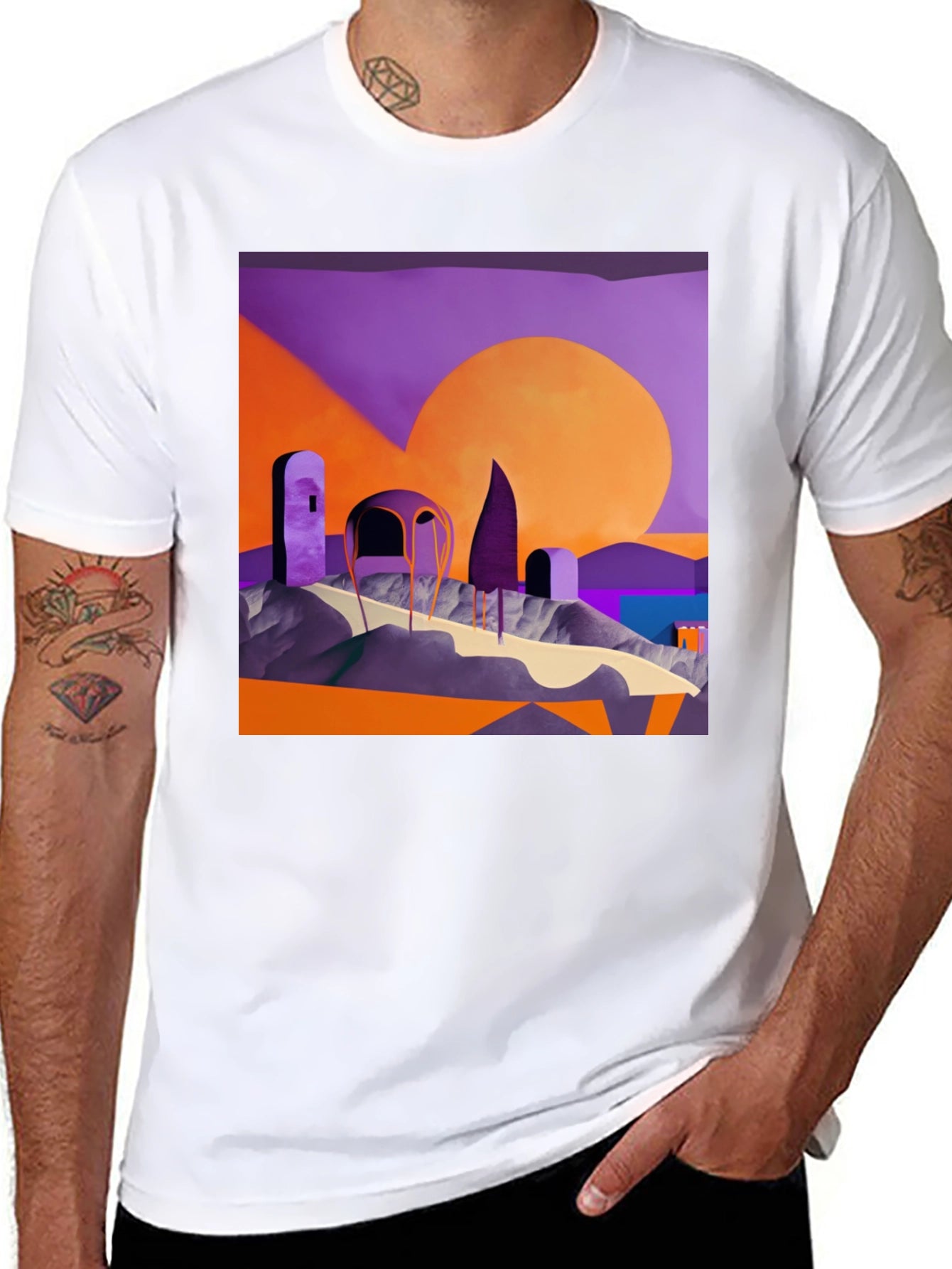 Abstract Landscape Graphic Tee