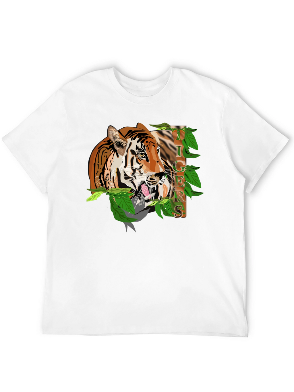 Tiger Graphic Black T-Shirt - Bold Animal Print Tee