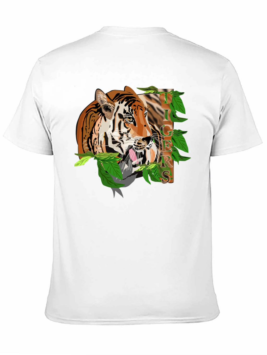 Tiger Graphic Black T-Shirt - Bold Animal Print Tee