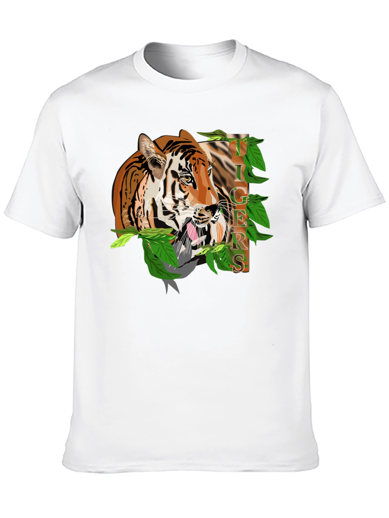 Tiger Graphic Black T-Shirt - Bold Animal Print Tee