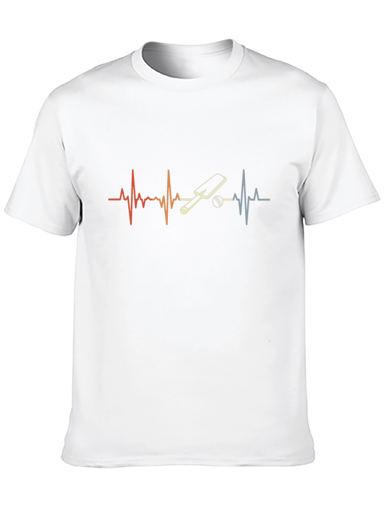 Cricket Heartbeat T-Shirt -  Sporty Black Tee