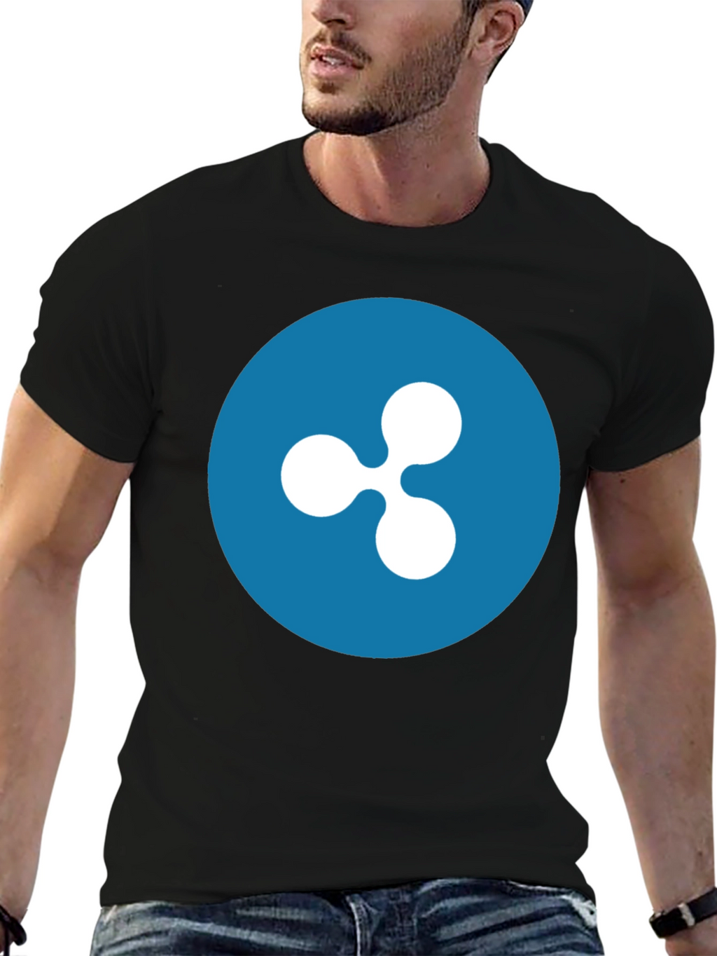 Ripple Crypto Black T-Shirt