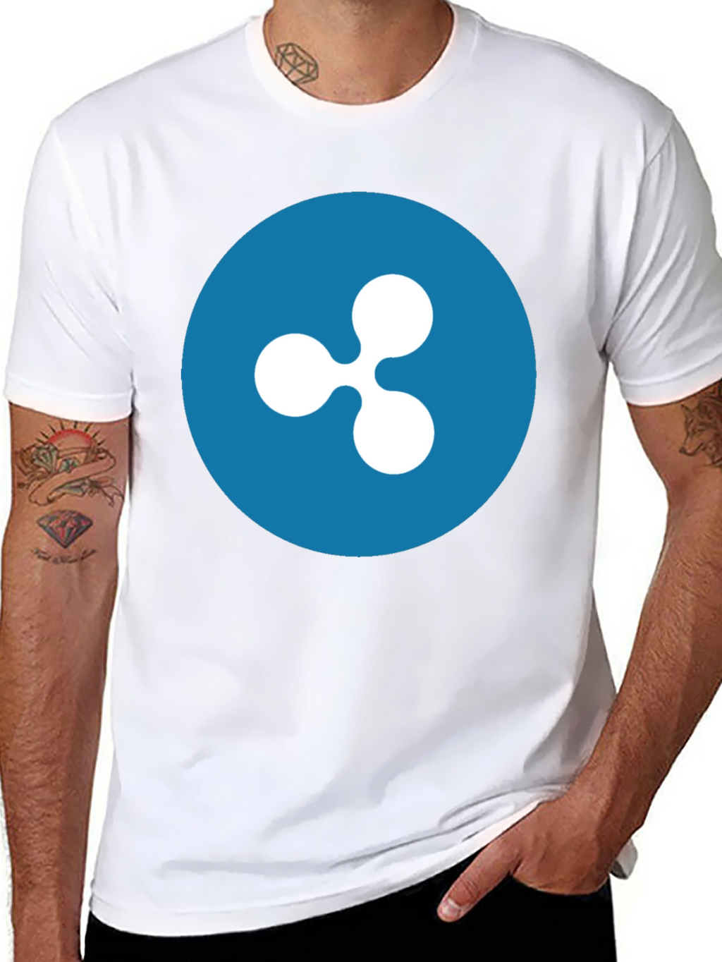 Ripple Crypto Black T-Shirt
