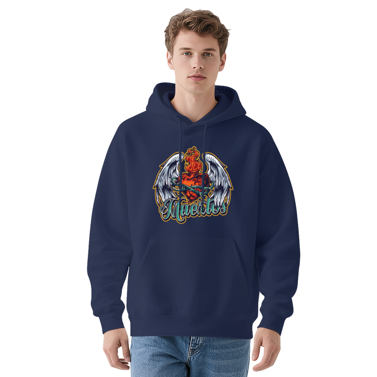 Retro Vintage Hoodie - Creative Artistic Design Pullover #0524