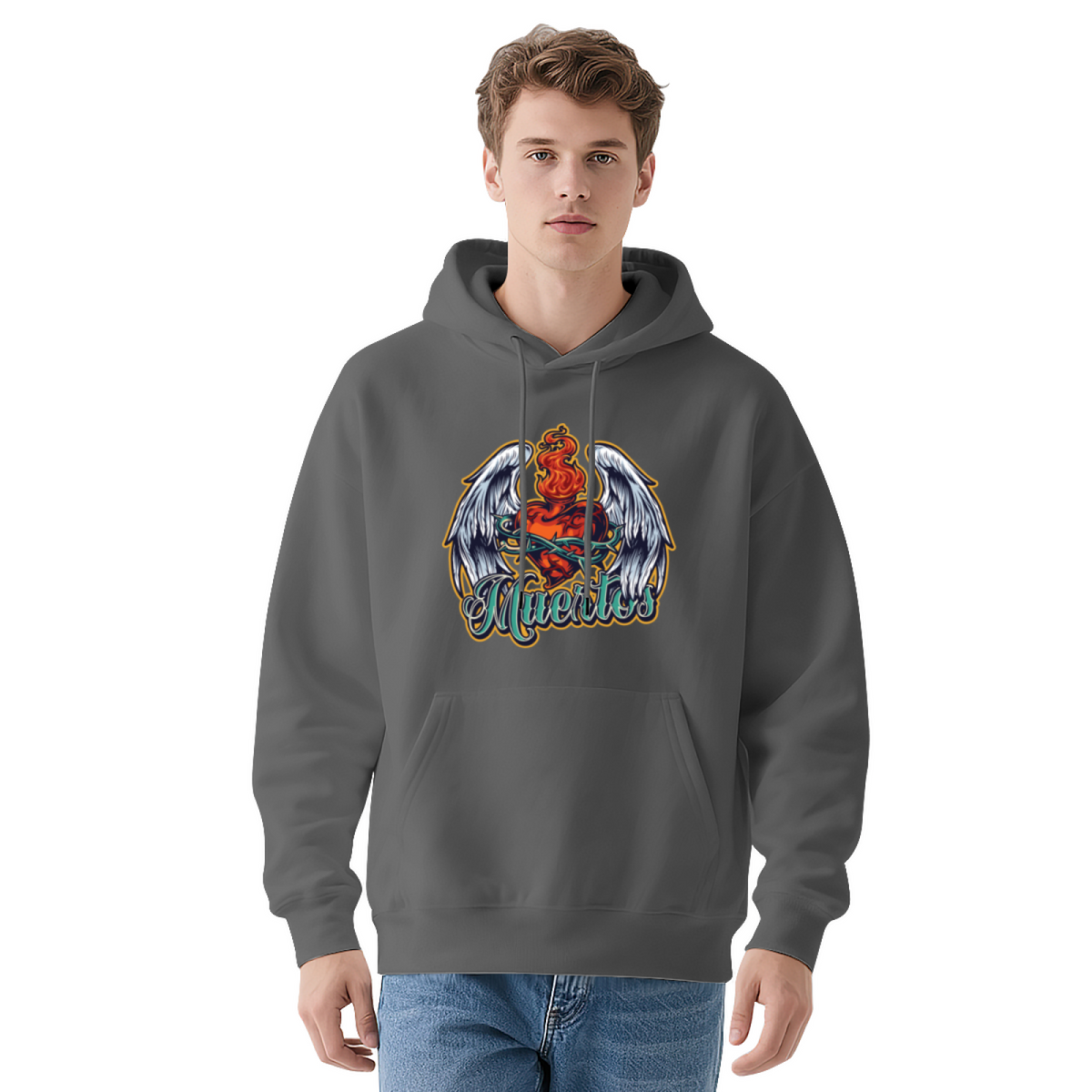 Retro Vintage Hoodie - Creative Artistic Design Pullover #0524