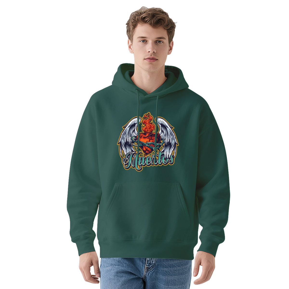 Retro Vintage Hoodie - Creative Artistic Design Pullover #0524